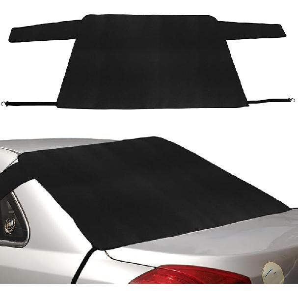 Car Windshield Cover, Winter Car Window Snow Frost Cover, Portable Oxford Fabric Back Window Protection Windproof Covers, Car Winter Accessories for