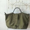 2026 Fashi Simple Letter Canvas Bag, Commuter Handbag, Large Capacity Handbag, Women's Bag