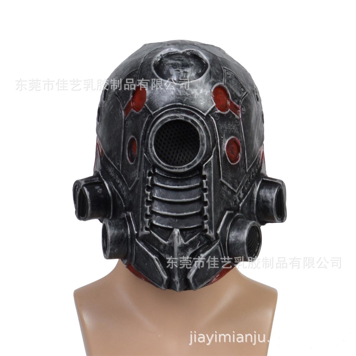 Game cyberpunk Cyberpunk Mask Helmet Halloween Steampunk Robot Mask Headgear Cyberpunk helmet(Black