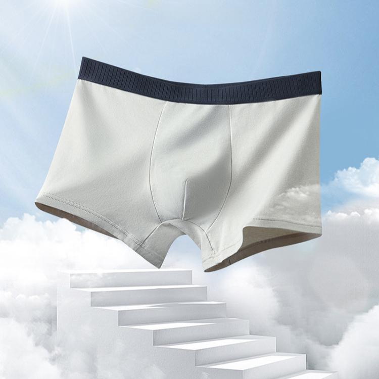 Men's Underwear Men's Plus Size Flat Angle Antibacterial Four Corner Pants Cool and Elastic Boxer Brief