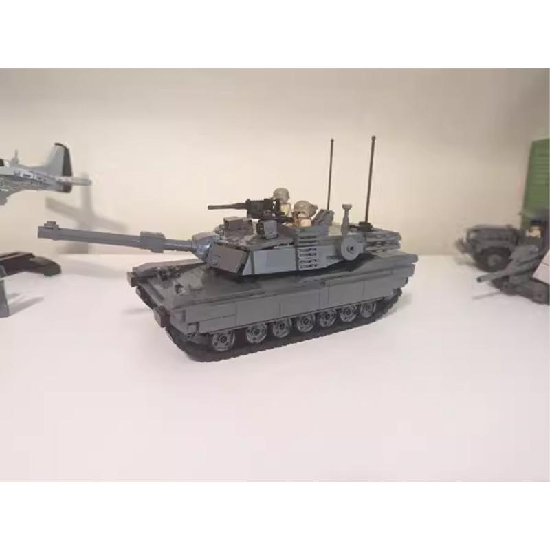 MOC-154682 Compatible Building Blocks M1A2 Heavy Tank Model Small Particle Assembled Puzzle Building Blocks Toy Boy