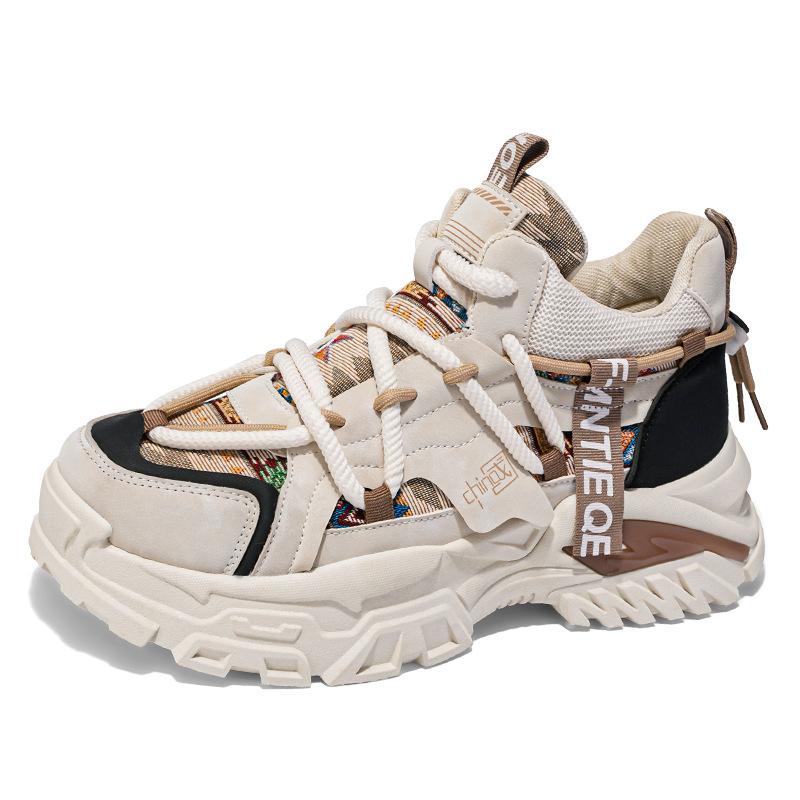 Herrenschuhe Herbst neue Studenten High-Top Plateau Sport Freizeitschuhe Herren vielseitige Dad-Schuhe