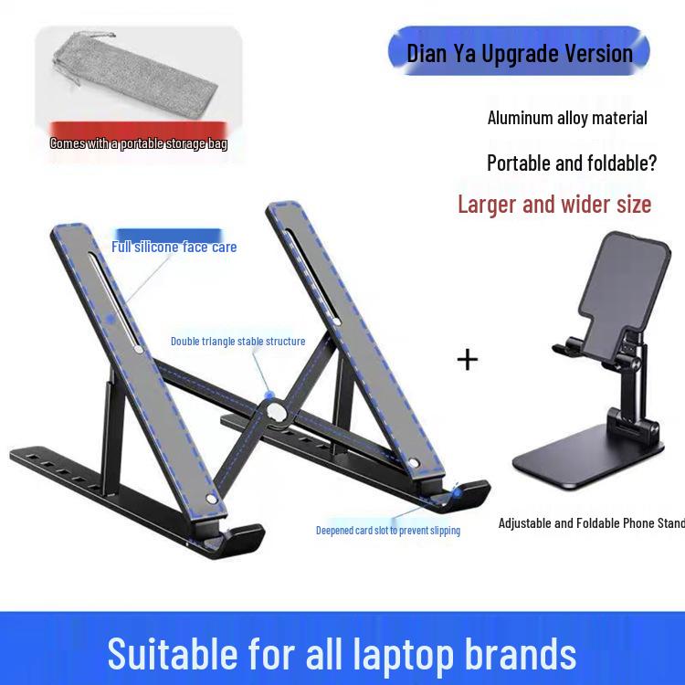 Foldable Aluminum Laptop & Tablet Stand N3 - Portable & Invisible Design