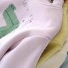 Kids' Fleece-Lined Dinosaur Sweatshirt, Autumn/Winter, Coral Fleece, Half-High Collar, Thickened Warm Top