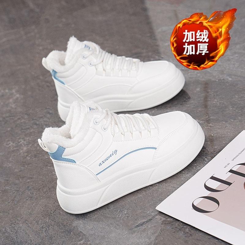 Winter velvet high-top platform sports shoes casual thickened warm cotton shoes board shoes