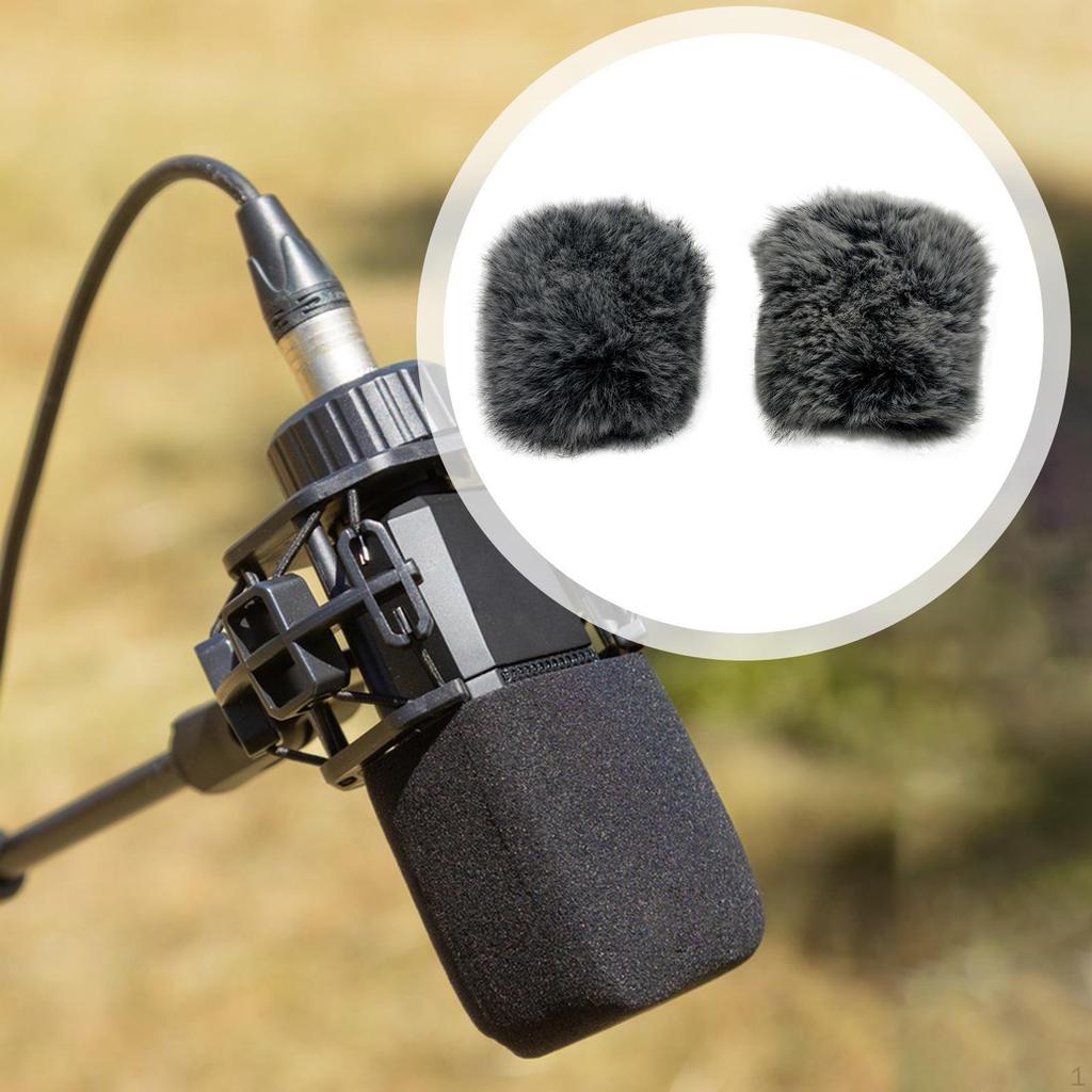 Windscreen Mic Cover Easy to Use Practical Compact Wind for Interview Indoor Outdoor