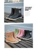 Trendige Damen-Regenstiefel im koreanischen Stil - Kurz, warm, Gummi, modische Schuhe für Studentinnen