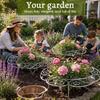 Rust-Proof Metal Plant Support Ring Weather-Resistant Flower Frame Support  Garden Decoration