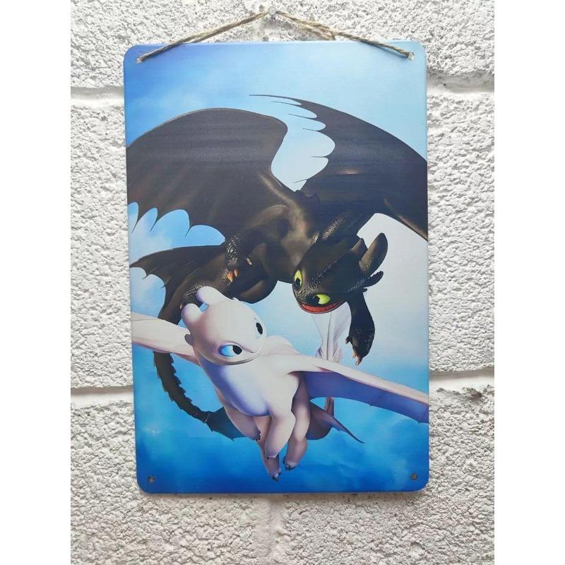 Dragon Metal Wall Art, Mythological Creature Decor Sign