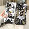 Bleach Anime Ichigo Kenpachi Plating Phone Case For Iphone 16 17 Pro Max Air 16E 14 15 Plus 12 13 Mini Anti-Fall Airabag Cover