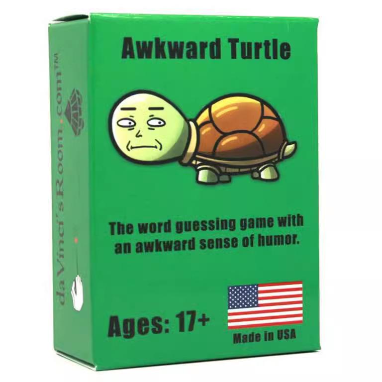 Awkward Turtle Party Game Cards Adult Family Gathering English Board Game Fun Interactive Card Game for Teens Adults