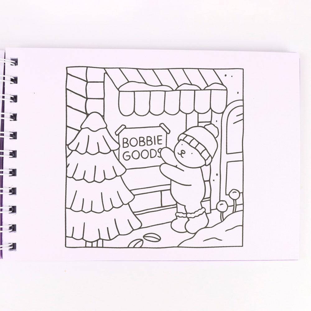 1 Stück Cozy Days Malbuch Bobbie Goods Entspannende Malvorlagen für Erwachsene & Kinder