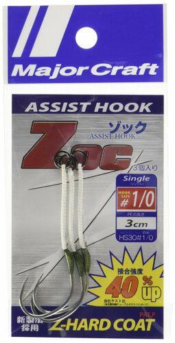

Sale Major Craft ZOC Assist Hook Single ZOC-HS30 Size 1/0 ,3 cm 2set (0444)