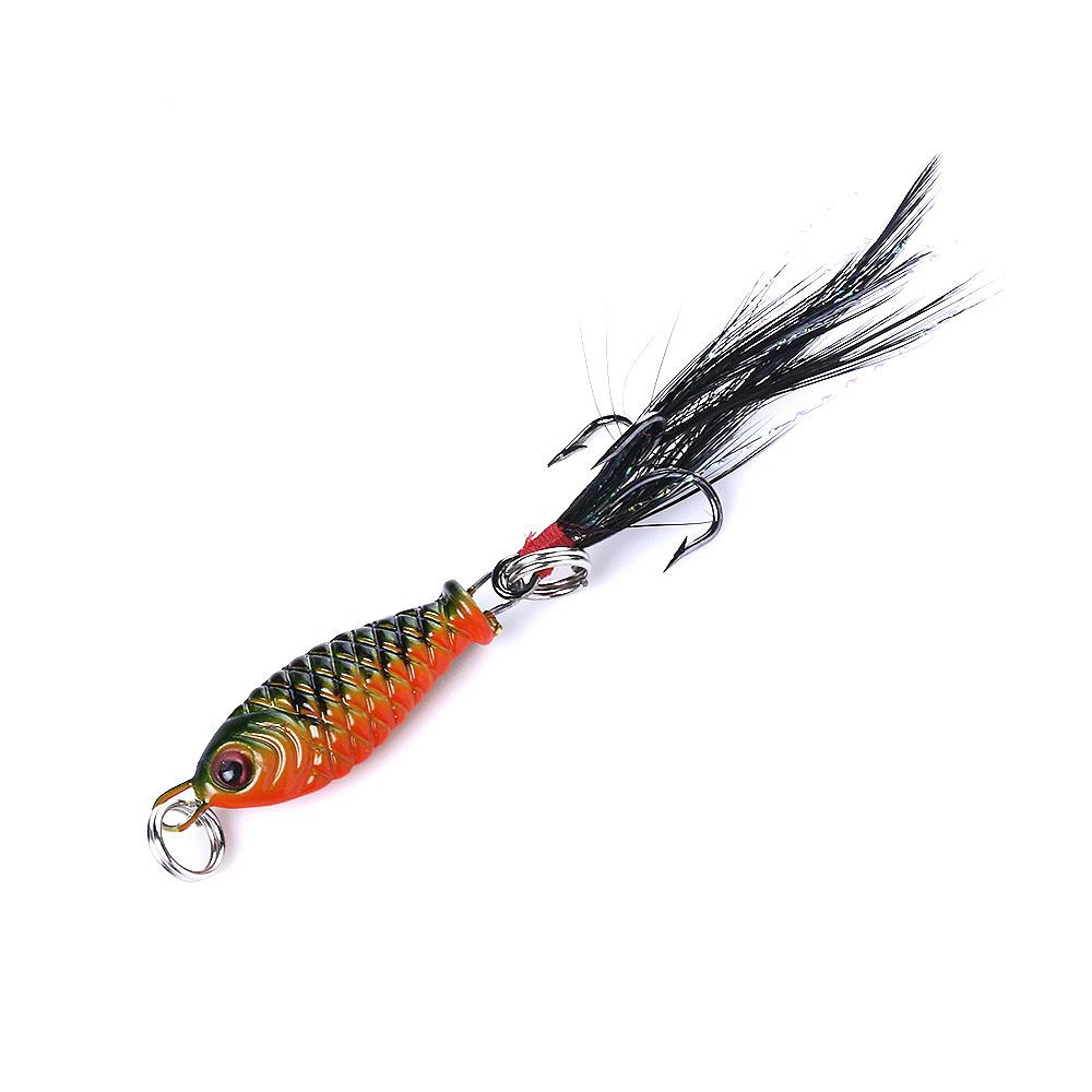 Mini Lead Fish Small Iron Plate 2.5cm/4g Long-range Freshwater Fishing Lure Bait