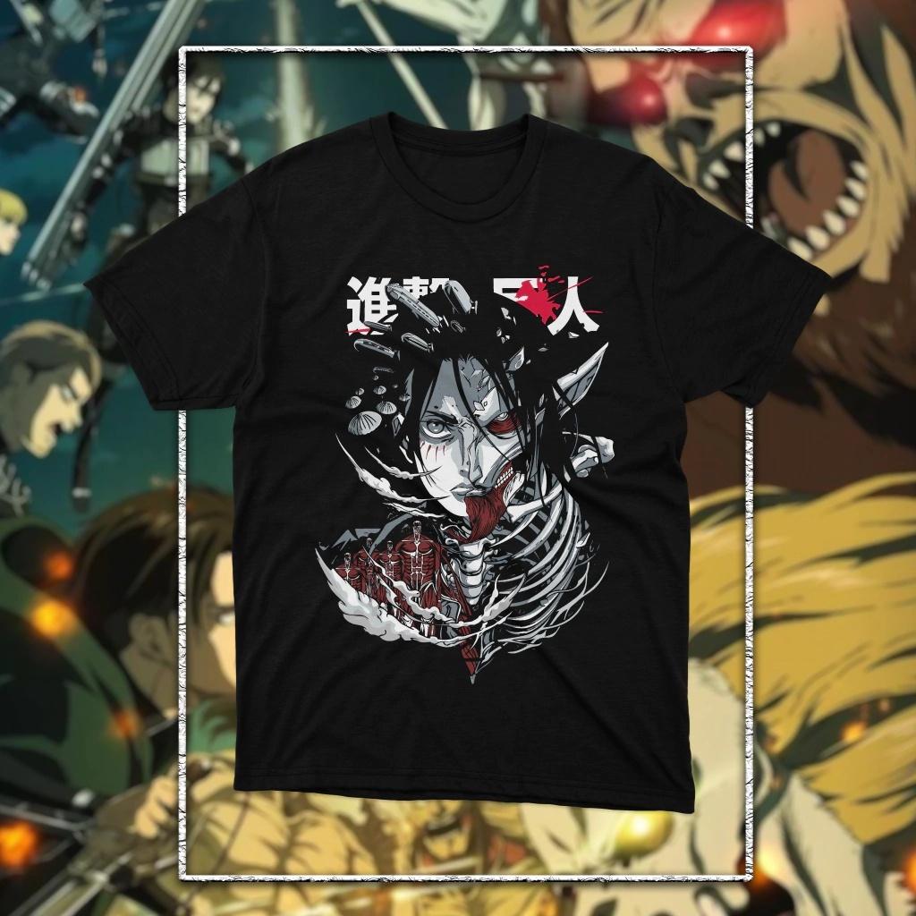 Attack on Titan anime 2026 AOT Graphic Unisexs TShirt Unisex ONeck 100 Cotton Short Sleeve Y2k Oversized Fashion Popular Tee