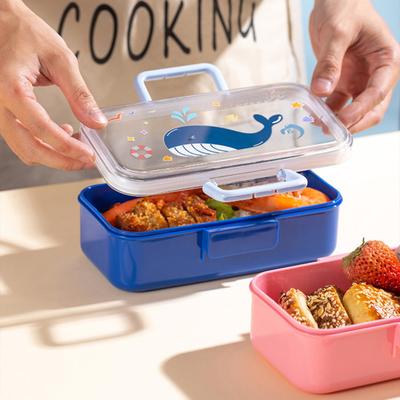 700ML Kinder Bento Lunch Box auslaufsichere Snackbox Cartoon BPA-frei leicht zu tragen Kinder Mahlzeit