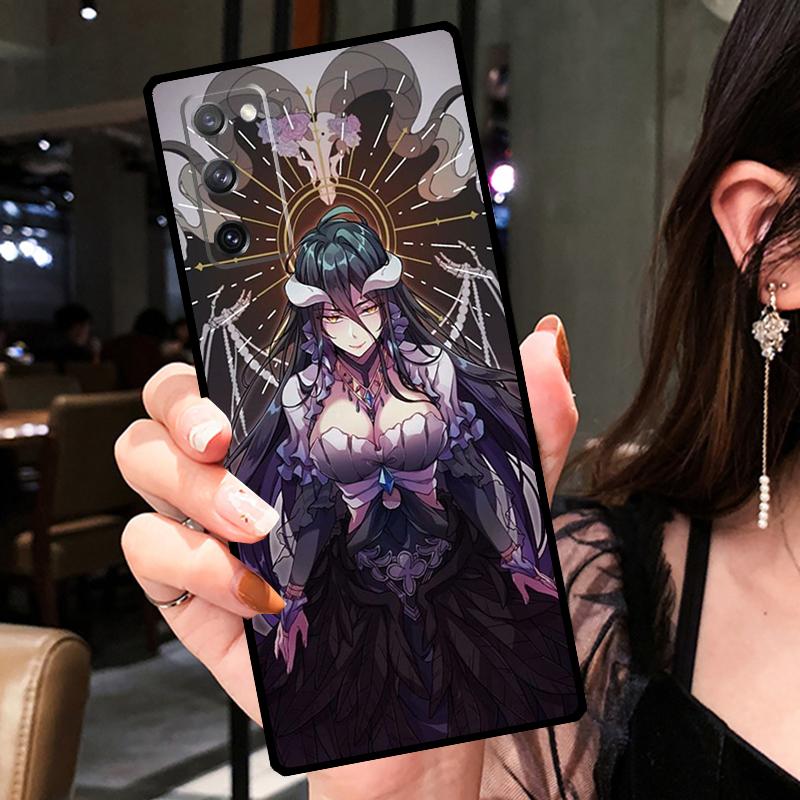 Albedo Overlord Anime Case For Samsung Galaxy S20 FE S9 S10 Plus Note 10 Note 20 S21 S22 Ultra Phone Back Cover