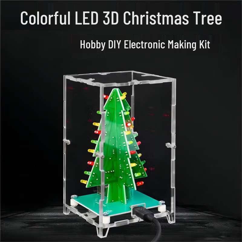 DIY LED Colorful Christmas Tree Soldering Kit