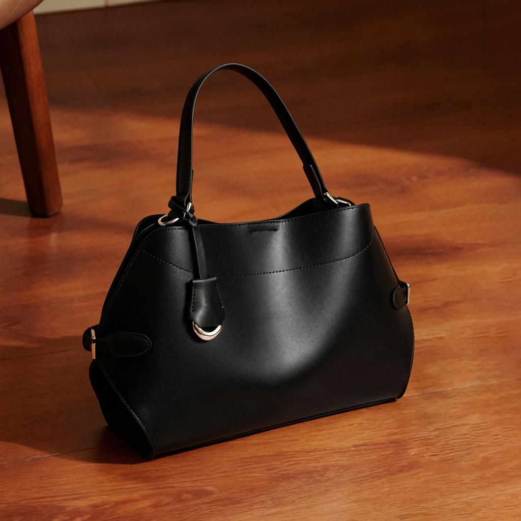 Genuine Leather Single-shoulder Bag for Ladies, A High-end Handbag for Women, A Large-capacity Handbag for Office Workers