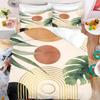 Green Plants Flamingos Anime Bedding Set Duvet Coverpolyester Suitable For Children And Adults 3-Piece Set