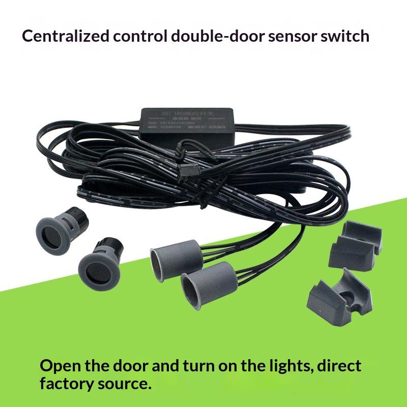 1Set Closet Touch/Hand Sweep/PIR Motion/Door Control Kitchen Wardrobe Lamp 12/24V Mini LED Cabinet Light Sensor Switch