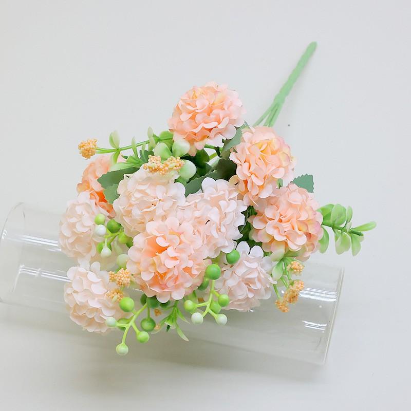 Artificial Hydrangea Silk Flower Bouquet Wedding Decor Photography Prop Home Event Styling