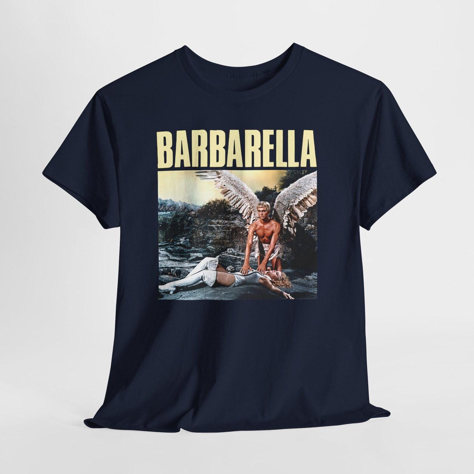 Barbarella v20 Unisex Heavy Cotton Tee, Retro Sci-Fi Graphic Tee, Vintage Space Movie T-Shirt, Sci-Fi Fan Gift, Cosmic Adventure Shirt L