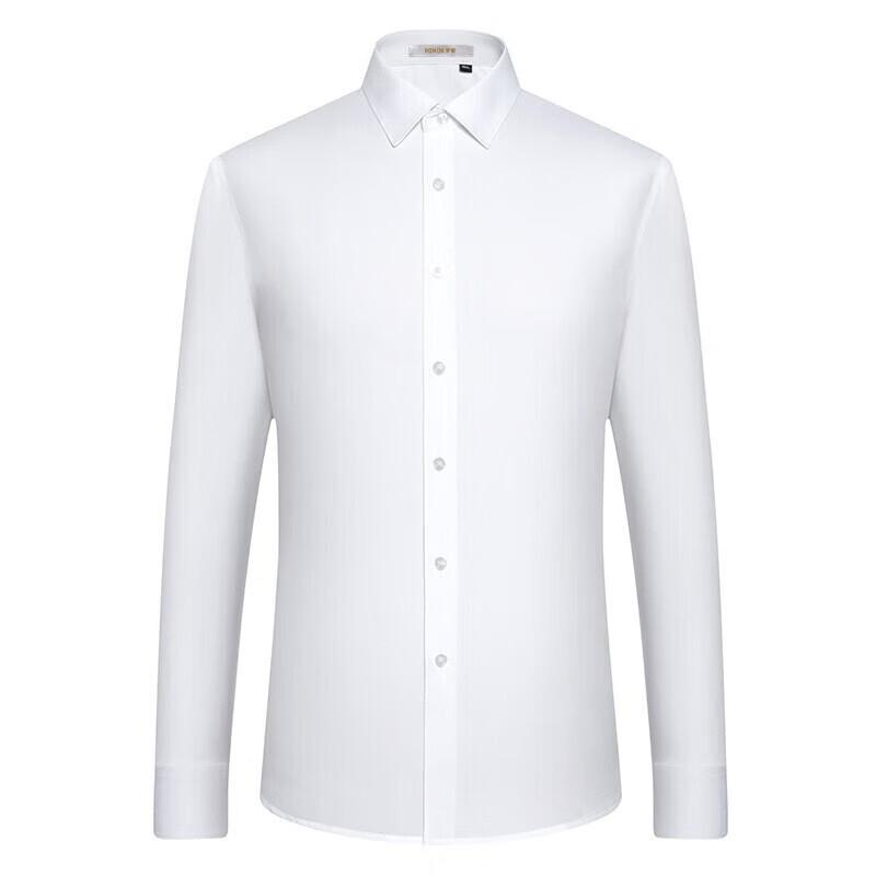 ROMON Men's Long-Sleeve Slim-Fit Business Casual Shirt
