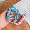 Braided Flower Wrist Strap Phone Lanyard: Short, Portable, Durable Anti-Lost Pendant Fashion Mobile Chain