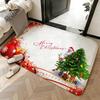 Soft Absorbent Non-Slip Rug Holiday Christmas Floor Mat Home Decor Doormat Bedroom Floor Mat Shower Carpet