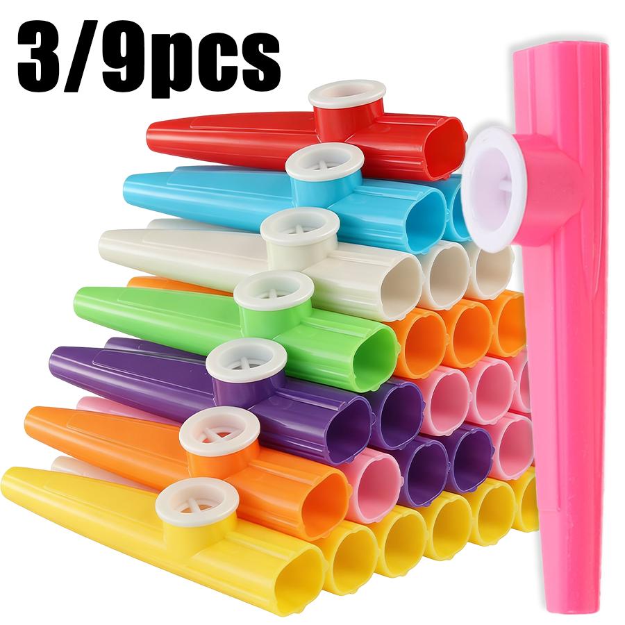 3/9pcs Plastic Kazoo Wind Instrument Festival Party Atmosphere Creating Supplies for Music Lovers Stage Street Performance XJM