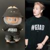 For 17Cm Labubu Clothes Kpop Star Idol Jackson Wang Same Style Clothing Labubu Dolls T-Shirt Jeans Fisherman Hat Diy Accessories