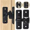 Aluminum Alloy Non Perforated Anti-theft Door Buckles Hardware Durable Door Latch Anti-theft 90 Degree Flip Latch Lock Door