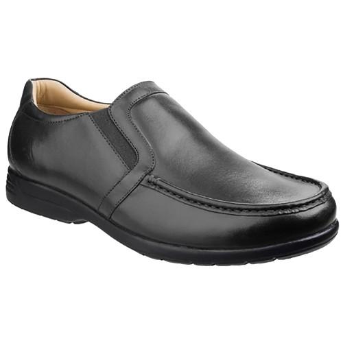 Fleet & Foster Mens Gordon Dual Fit Leather Moccasin