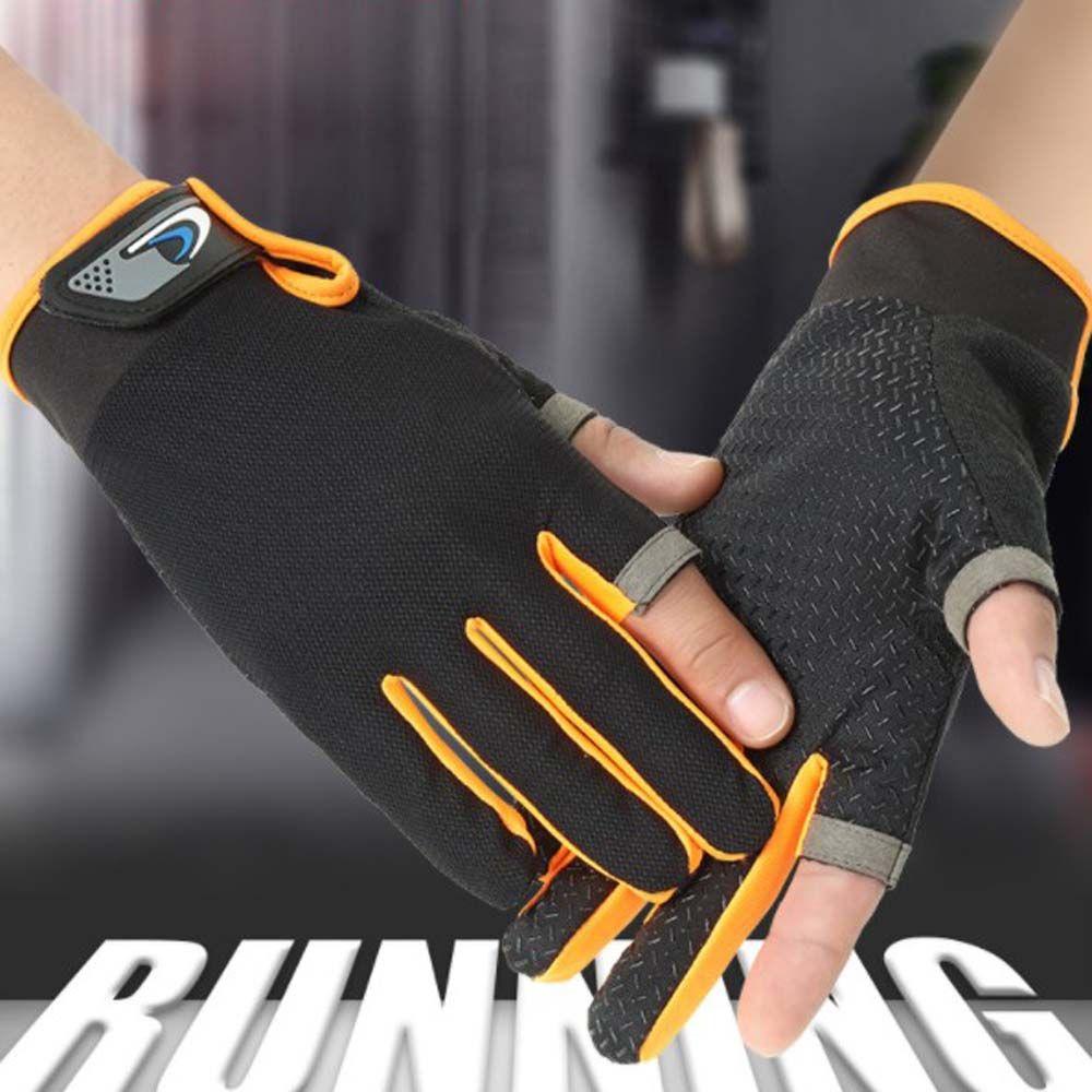 Climbing Two Fingers Cut Riding Gloves Fishing Gloves Fishing Mittens Men Gloves