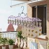 with 20 Clips Sock Drying Rack Stainless Steel Clothes Hanger Baby Sock Clips  Laundry Room