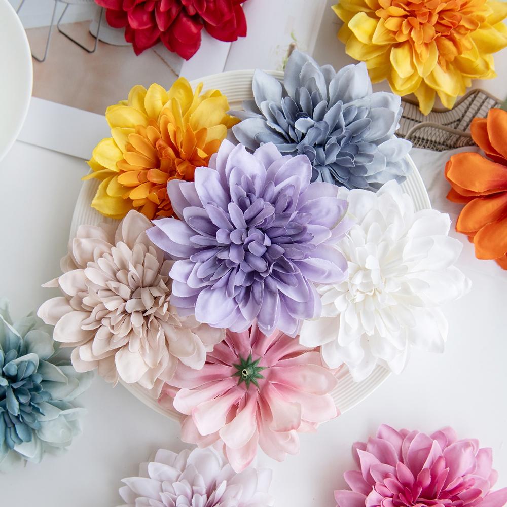 5/10PCS Artificial Flowers Heads Home Room Table Decor Wedding Garden Rose Arch Diy Gifts Candy Box Bridal Accessories Clearance