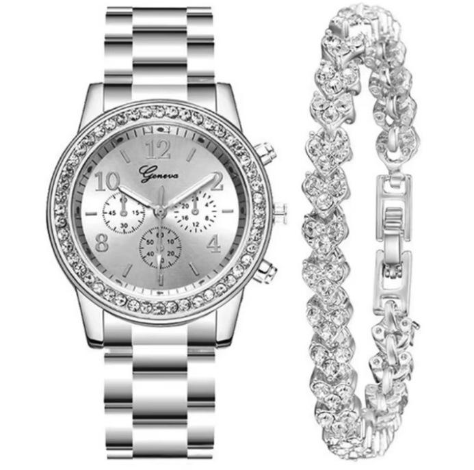 Popular Bracelet Watch Fashionable Thin Strap Gold Steel Strap Quartz Watch Women'S Student Dial Fashion Watch
