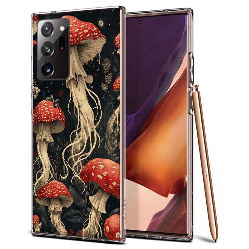 Colorful Mushroom Phone Case for Samsung A55 A35 A25 A15 A07 A05S A16 A17 A26 A36 A37 A56 A57 Galaxy Note 20 10 A50S A71 A51 A31