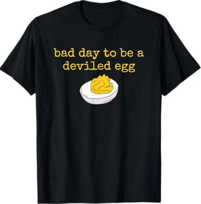 Retro Thanksgiving Dinner Bad Day to be a Deviled Egg Foodie T-Shirt S