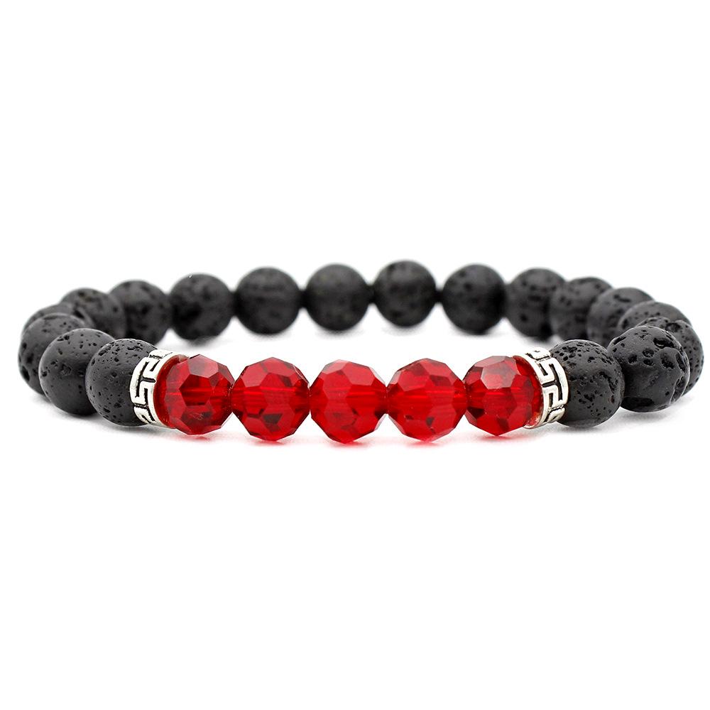 

JYL TS Bracelet Women s Colorful Beaded Design Enhances Joy 6226H deep red розовый фуксии
