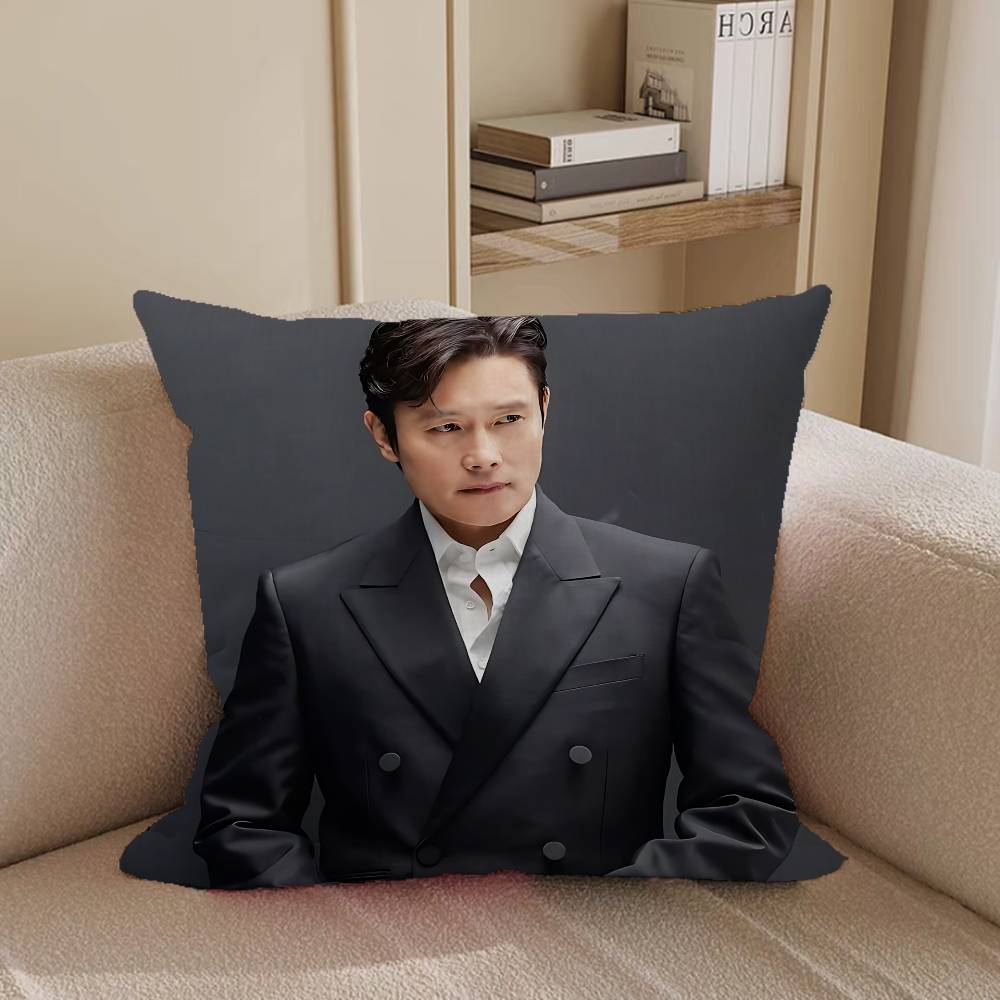Lee By-ungS HunS Office Cushion Pillowcase Car Cushion Cover45X45CM Lumbar Pillowcase Sofa Pillowcover