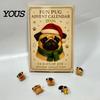 Creative Christmas Countdown 2026 Owl/Dog Advent Calendar, 24 Days with Mini Animal Decorative PVC Miniatures Figurine Ornaments, Collectible Figures