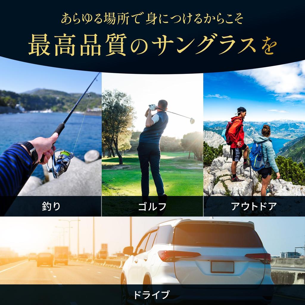 Bokenoh Polarized Sunglasses for and Metal Cool Face Black Men's Fishing, Sports, Driving, More. [Sabae Planning/Ultra-Lightweight Frame] CF-FB10-GR15