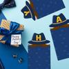 Day Father Theme Hat Pattern Creativity Paper Photo Banner Party Decoration Prop