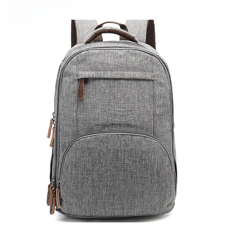 

Нейлоновый рюкзак деловой рюкзак мужской водонепроницаемый дорожный компьютерный рюкзак трендовый студенческий школьный рюкзак серый