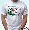 Algeria Football Flag - White Kids Boys T-Shirt Top Design - S S Kids Baby Sizes