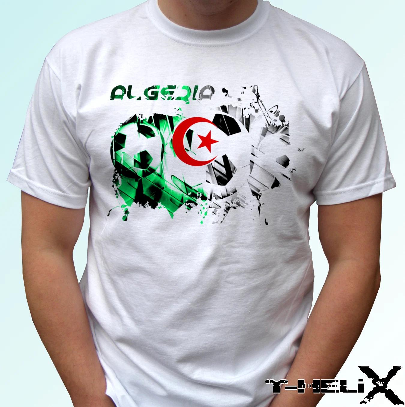 

Algeria football flag - white kids boys T-Shirt top design - s s kids baby sizes 100