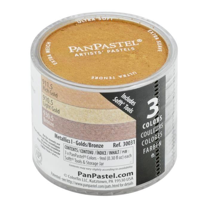 Pastel Panpastel Set de 3 couleurs Les Métalliques 1 - Panpastel Multicolore - Assort.