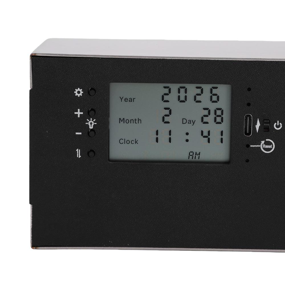 AM PM Indicator Automatic Page Turning Clock 12 Hour Format LED Flip Clock Office Desk